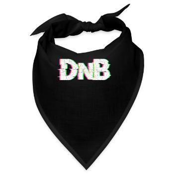 DnB - Drum n Bass - Bandana - Schwarz - Vorne