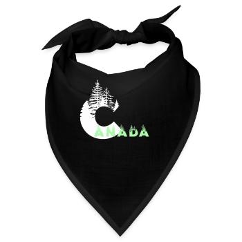 Kanada - Bandana - Schwarz - Vorne