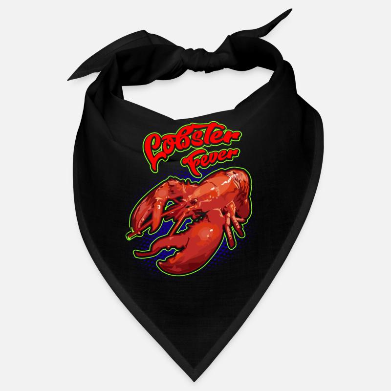 Retro barbecue art with lobster design Bandana