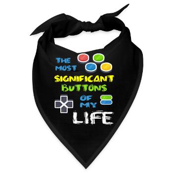Videospiel Videogame Spielen Hobby Geschenk - Bandana - Schwarz - Vorne