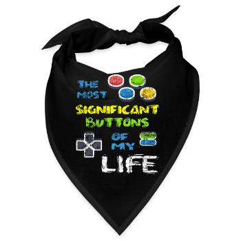 Videospiel Videogame Spielen Hobby Geschenk - Bandana - Schwarz - Vorne