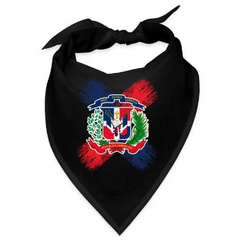 Dominikanische Republik - Bandana - Schwarz - Vorne