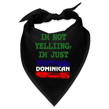 Dominikanische Republik - Bandana - Schwarz - Vorne