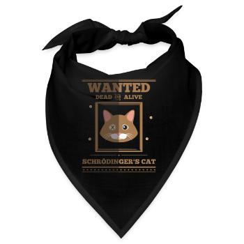 Schroedinger's Cat I Funny Dead and Alive - Bandana - Schwarz - Vorne