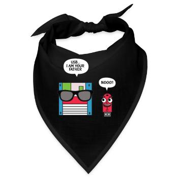 USB Disk I am Your Father T-Shirt, Geek - Bandana - Schwarz - Vorne