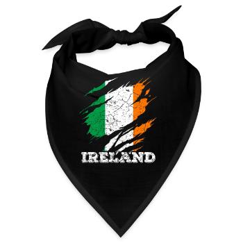 Irland - Bandana - Schwarz - Vorne