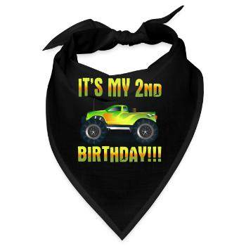 2nd birthday - Bandana - Schwarz - Vorne
