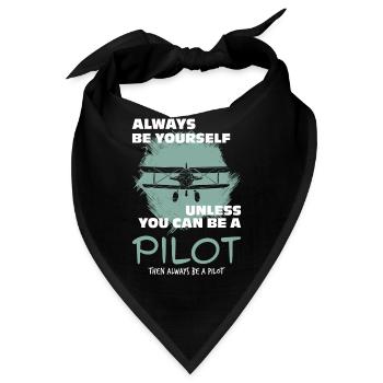 Pilot - Bandana - Schwarz - Vorne