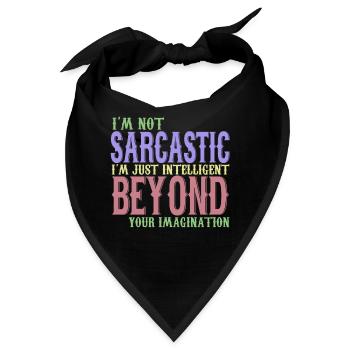 iltelligent beyond your imagination - Bandana - Schwarz - Vorne