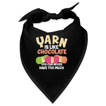 Häkeln - Bandana - Schwarz - Vorne