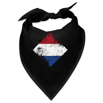 Niederlande - Bandana - Schwarz - Vorne