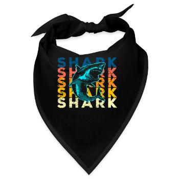 Hai Haifisch - Bandana - Schwarz - Vorne