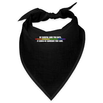 LGBT - Bandana - Schwarz - Vorne