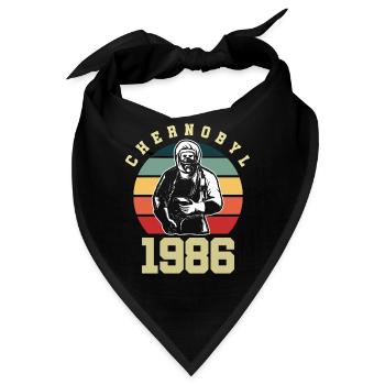 Tschernobyl Atomkraftwerk Umweltschutz Katastrophe - Bandana - Schwarz - Vorne