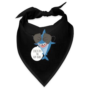 Karo heraus der Strahl verbietet Spaßentwurf. - Bandana - Schwarz - Vorne