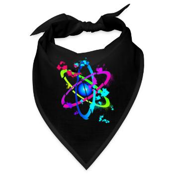 Disrupted Atom - Bandana - Schwarz - Vorne