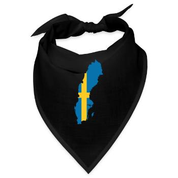 Schweden - Bandana - Schwarz - Vorne