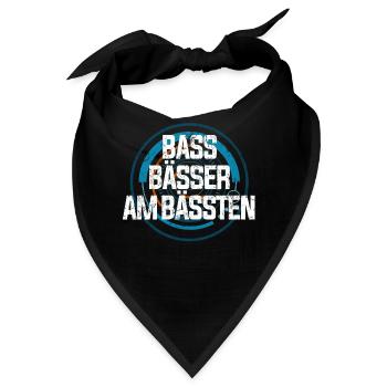 Musikinstrument Bass - Bandana - Schwarz - Vorne