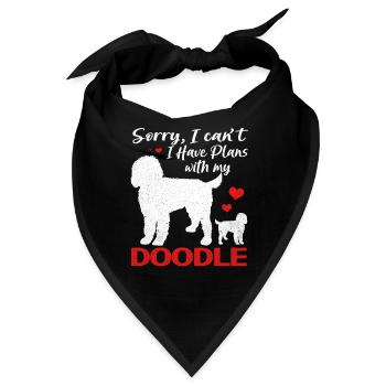 Doodle - Bandana - Schwarz - Vorne