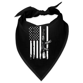 American Gun - Bandana - Schwarz - Vorne