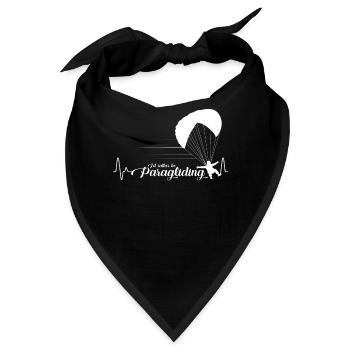 Gleitschirmfliegen - Bandana - Schwarz - Vorne