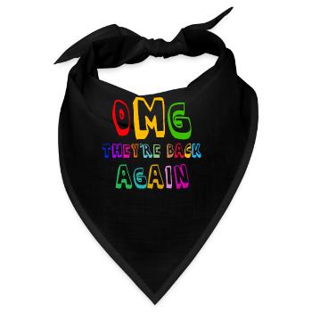 OMG They're Back Again, Backstreet Trough My Heart - Bandana - Schwarz - Vorne