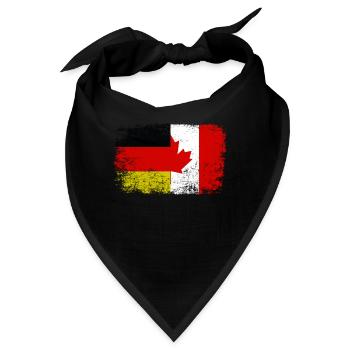 Kanada Kanada-Flagge Deutschland Cool Geschenk - Bandana - Schwarz - Vorne