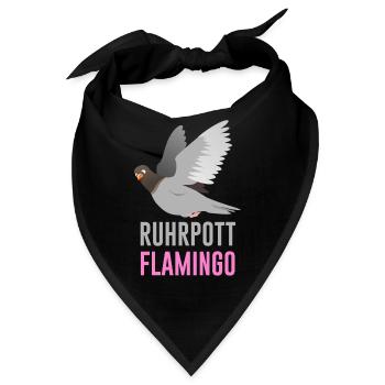 Ruhrpott Flamingo - Bandana - Schwarz - Vorne
