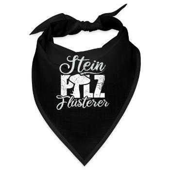 Steinpilz Fluesterer Pilzsammler - Bandana - Schwarz - Vorne