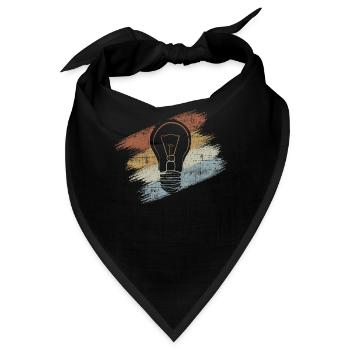 Glühbirne - Bandana - Schwarz - Vorne