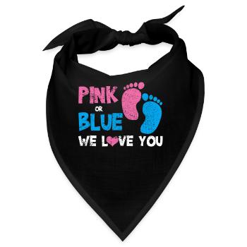 Gender Enthüllungsparty - Bandana - Schwarz - Vorne