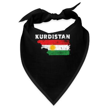 Kurdistan - Bandana - Schwarz - Vorne