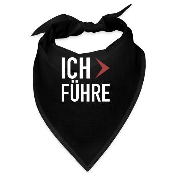 Manche Führen - Ich Führe Du Folgst, Manche Folgen - Bandana - Schwarz - Vorne