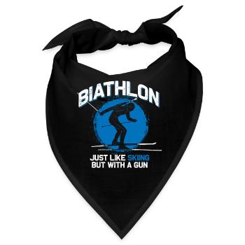 Biathlon Ski Schießen - Bandana - Schwarz - Vorne