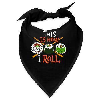 Sushi Sushi Sushi - Bandana - Schwarz - Vorne
