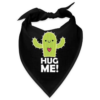 Hug me ! Kaktus / Cactus - Bandana - Schwarz - Vorne