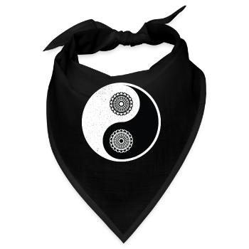 Ying Yang - Bandana - Schwarz - Vorne