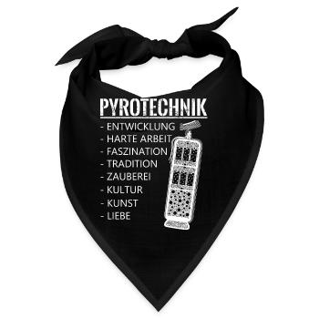 Pyro Feuerwerk Pyrotechnik - Bandana - Schwarz - Vorne