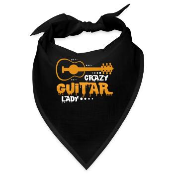 Gitarre - Bandana - Schwarz - Vorne