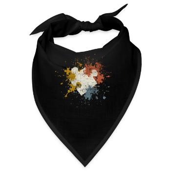 Puzzle - Bandana - Schwarz - Vorne