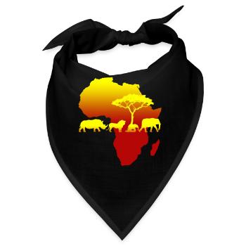 Africa - Bandana - Schwarz - Vorne