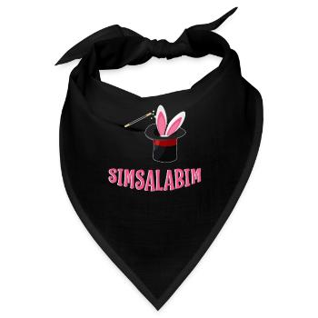 Kinder SIMSALABIM Zauberer / Zauberin - Bandana - Schwarz - Vorne