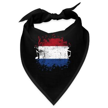 Holland Musik - Bandana - Schwarz - Vorne