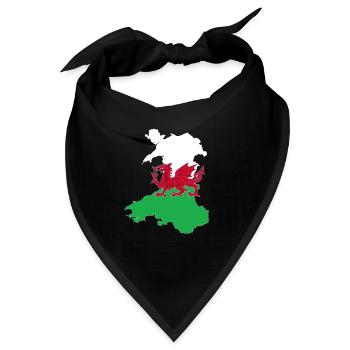 Wales - Bandana - Schwarz - Vorne