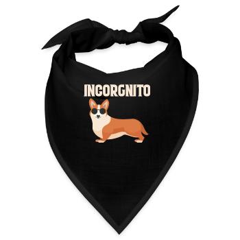 Corgi - Bandana - Schwarz - Vorne