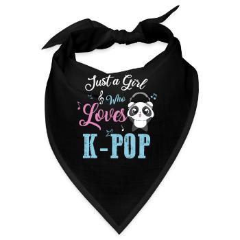 kpop band girl fan - Bandana - Schwarz - Vorne