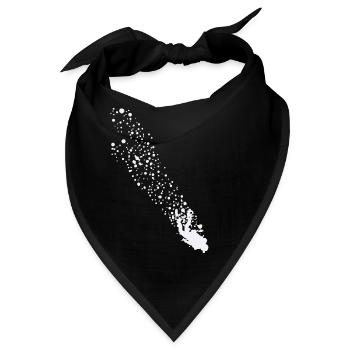 Taucher Flagge Tauchen Tauchlehrer Tauchschule - Bandana - Schwarz - Vorne