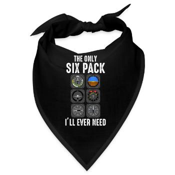 Pilot Hobby - Bandana - Schwarz - Vorne