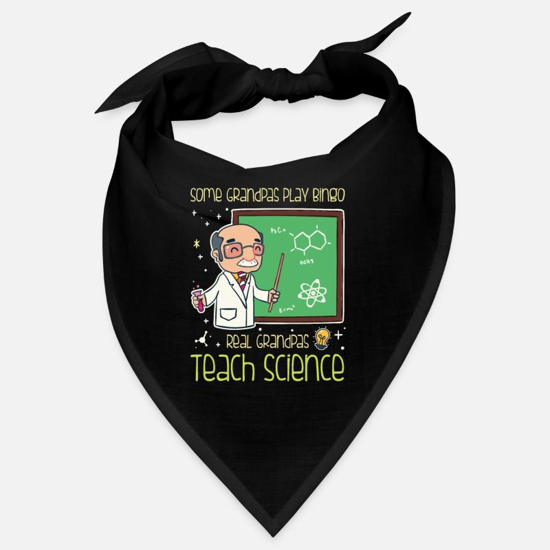 Professeur de sciences - Enseigner les sciences aux vrais grands-parents - Bandana - noir