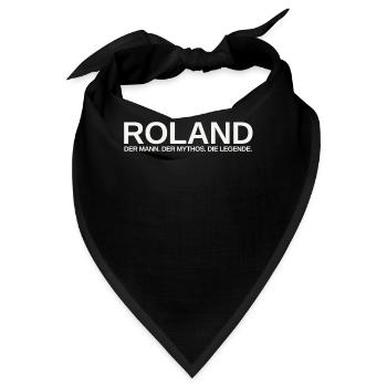 Mann Mythos Legende Roland - Bandana - Schwarz - Vorne